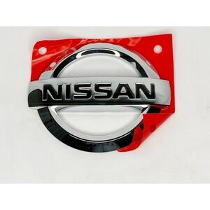 Genuine OEM NISSAN Rear Trunk Liftgate Chrome Emblem Badge Logo NOS 84890-JA000